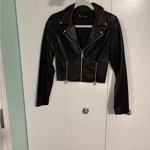Zara Black Leather Jacket